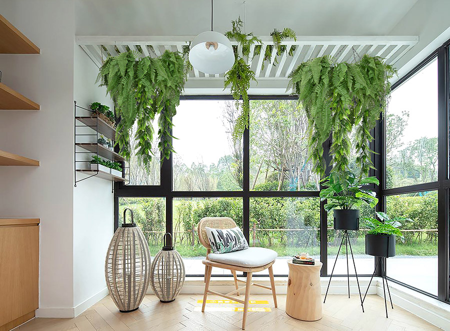 Hanging artificial plants