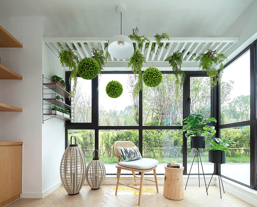 Artificial hanging plants